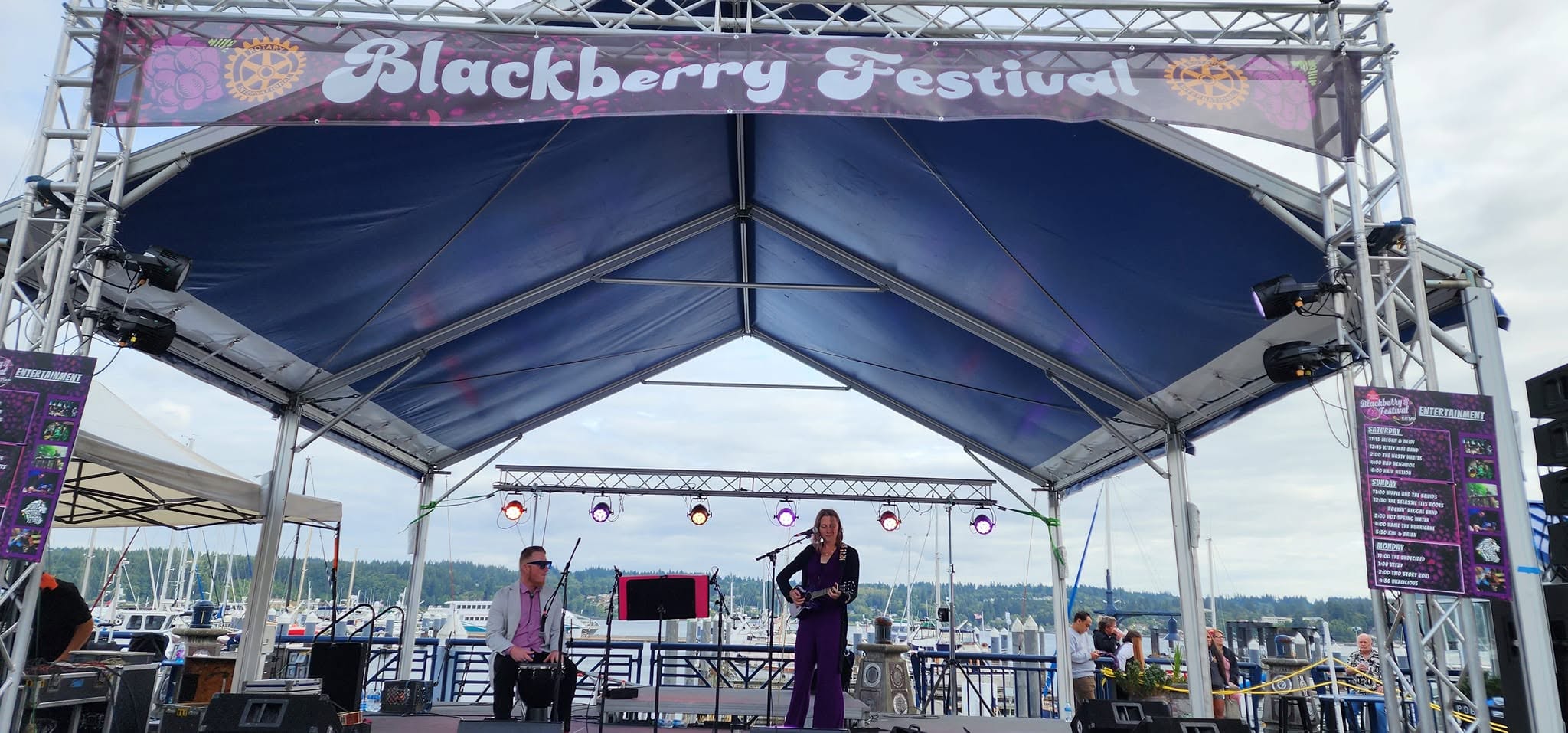 Hannah & Aaron playing the Blackberry Festival.